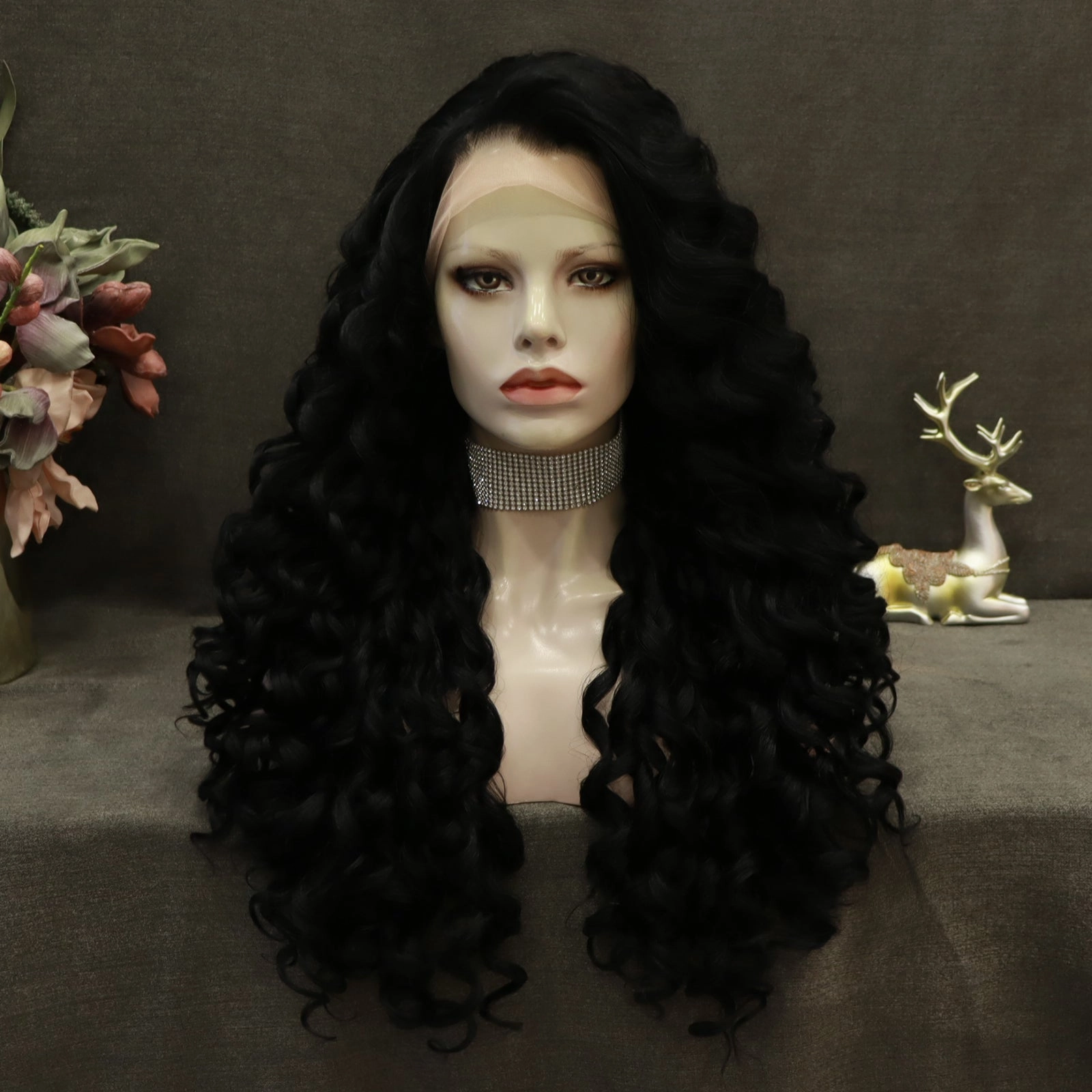 IMstyle Madison deep curly 26 13*2 lace front wigs grey&red&blonde&black&brown&ombre