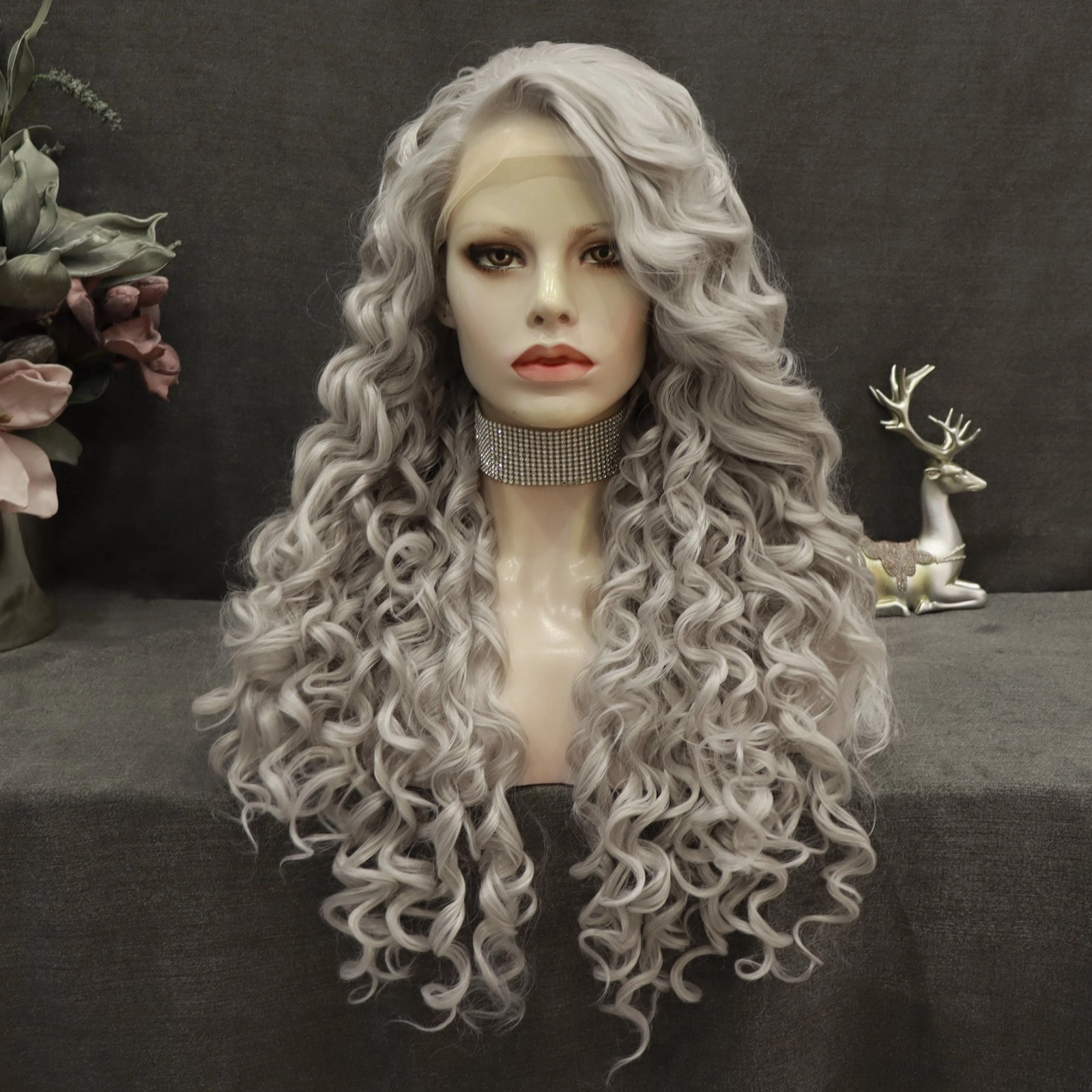 IMstyle Madison deep curly 26 13*2 lace front wigs grey&red&blonde&black&brown&ombre
