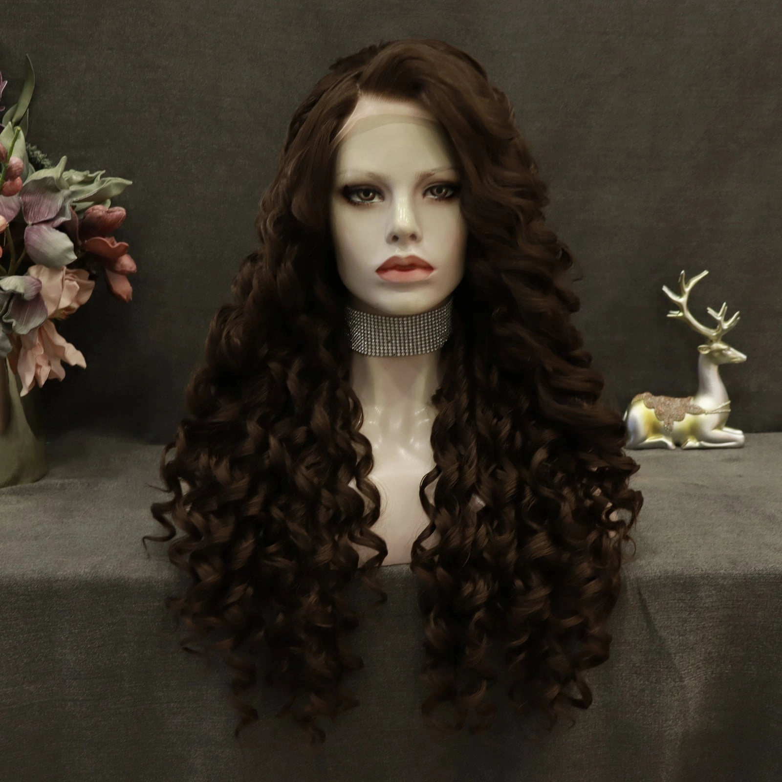 IMstyle Madison deep curly 26 13*2 lace front wigs grey&red&blonde&black&brown&ombre