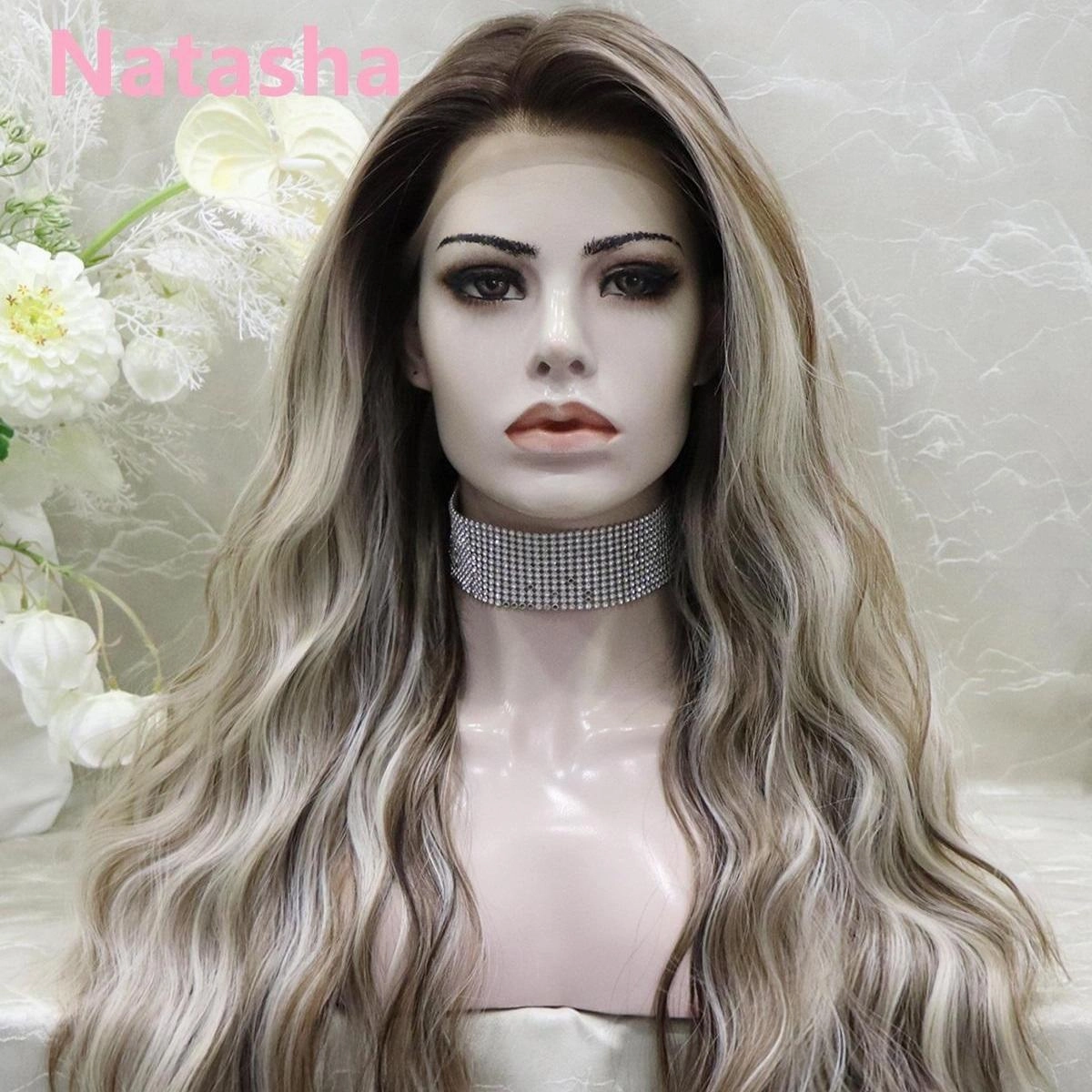 IMstyle Natasha low density 26'' 13*4 free parting with water wave free part lace front wigs W200-C231