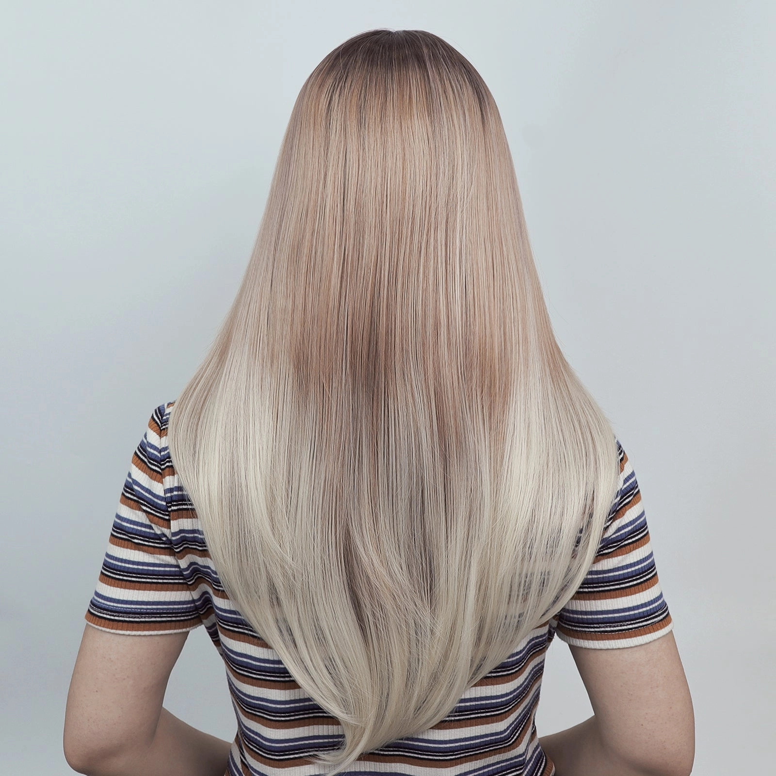 IMstyle SKY 24 inches Apricot  Wolf Cut/ Layer cut  Straight hair T part lace front Glueless Daily Lace wig (Shara)