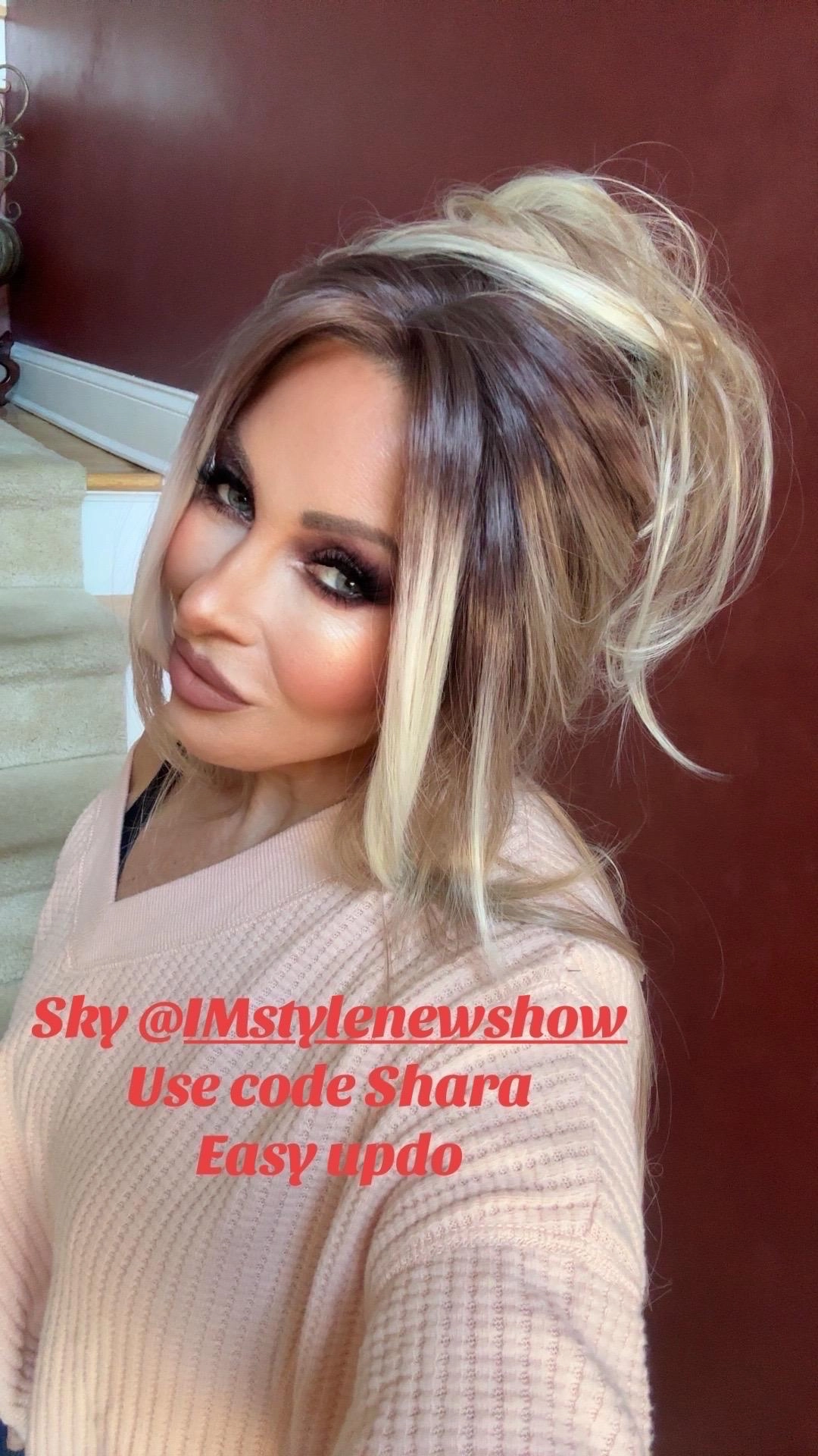 IMstyle SKY 24 inches Apricot  Wolf Cut/ Layer cut  Straight hair T part lace front Glueless Daily Lace wig (Shara)