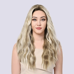 Imstylewigs Daisy 26 inches Highlight ombre blonde body wave lace wigs