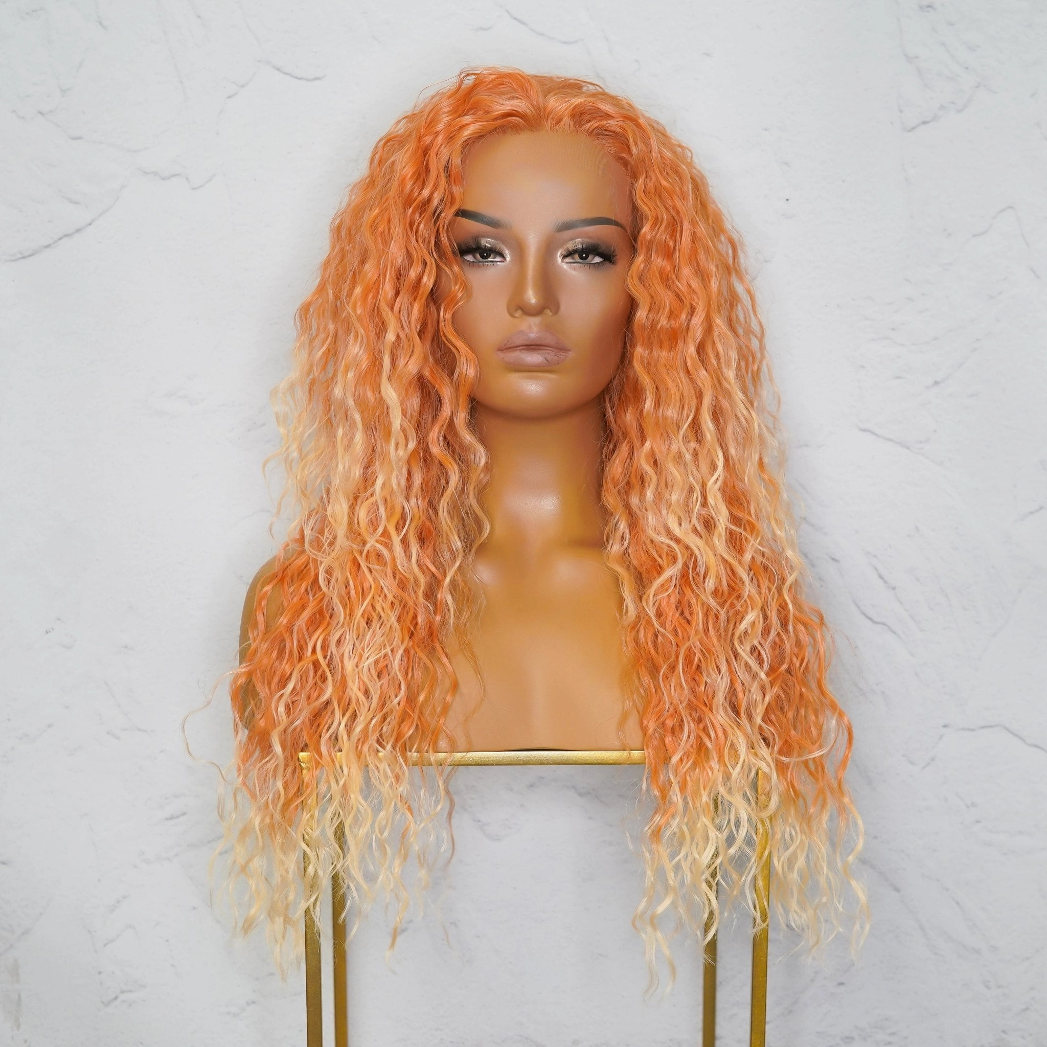 JAGGER Ombr Orange Wavy 24" Lace Front Wig
