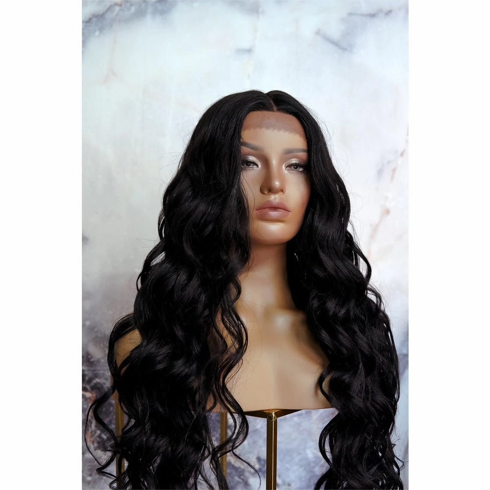 KEHLANI Black 30" Lace Front Wig