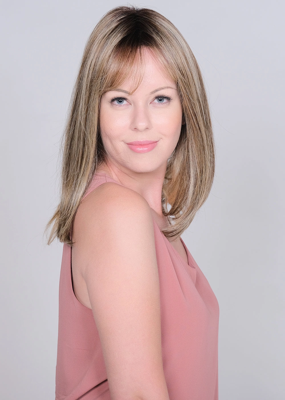 Lace Front Mono Top BANGS 16" by Belle Tress | Caf Collection | Heat Friendly Synthetic