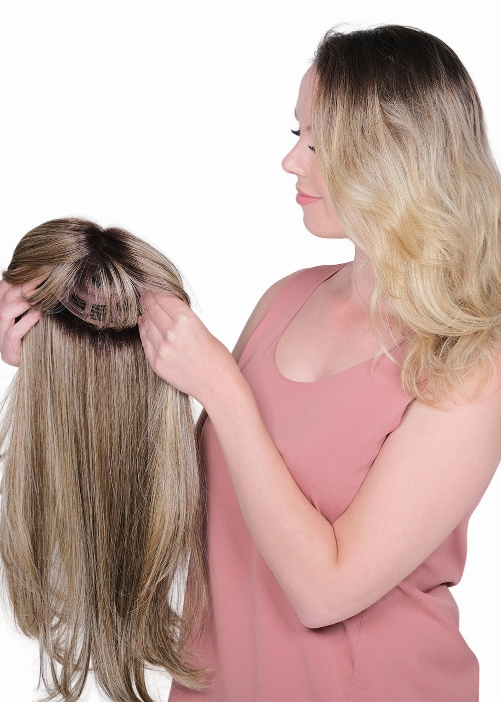 Lace Front Mono Top BANGS 19" by Belle Tress | Caf Collection | Heat Friendly Synthetic