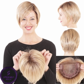 Lace Front Mono Topper 6" - Caf Collection by BelleTress