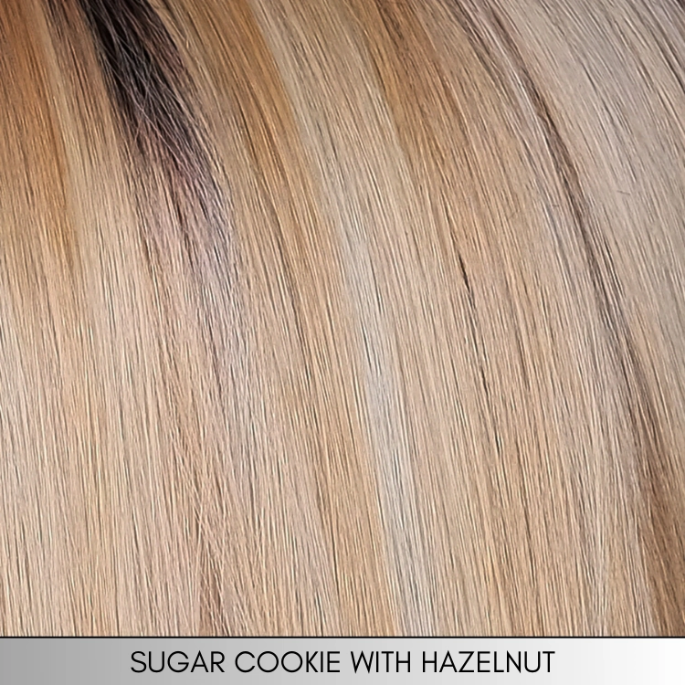 Lace Front Mono Topper Straight 14" - Caf Collection by BelleTress