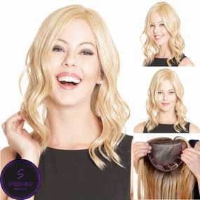 Lace Front Mono Topper Wave 14" - Caf Collection by BelleTress