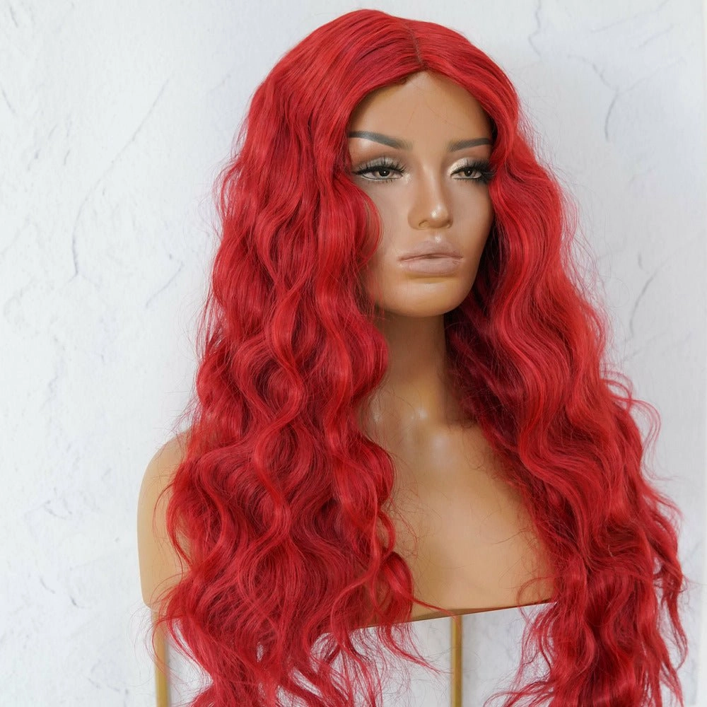 LINDA Red Cap Front Wig