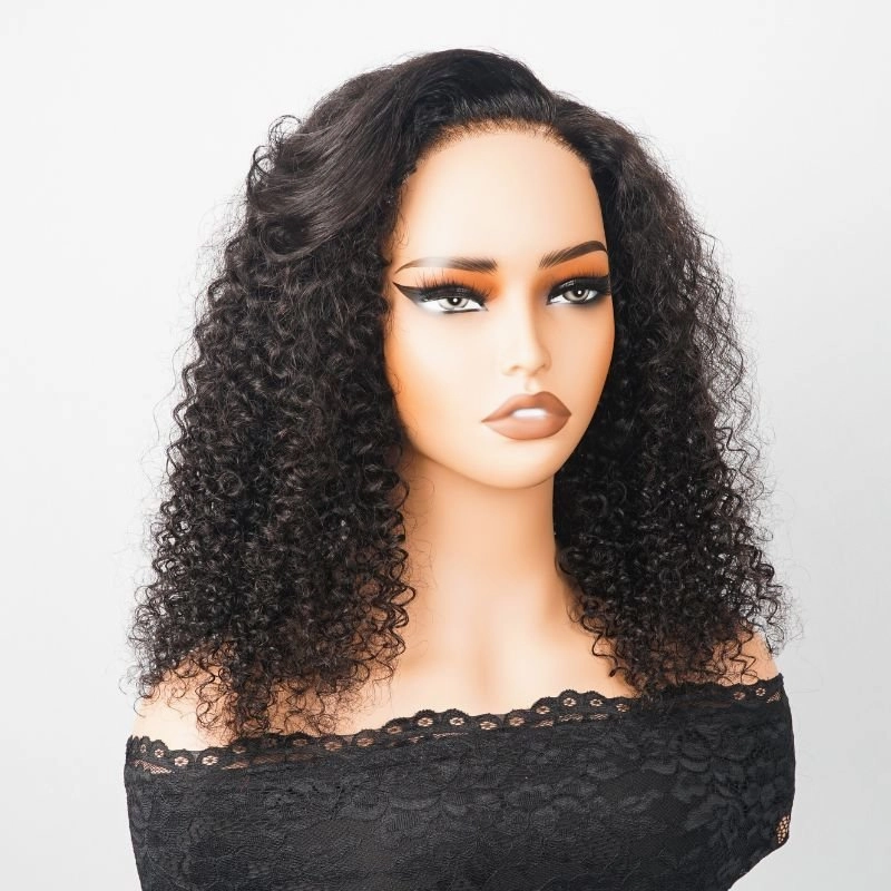 Luxury Designer Series 250% Density Luxurious Human Hair Wig  Virgin Jerry Curly Bob Wig-GEETA HAIR