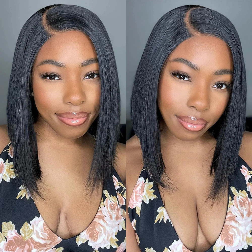 NO SHORT HAIR (6 Inch Return Hair) 5x5 Skin Melt Lace Closure BOB Wig