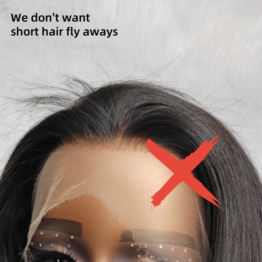 NO SHORT HAIR (6 Inch Return Hair) 5x5 Skin Melt Lace Closure BOB Wig