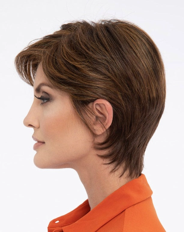 Paula Wig by Envy | Human Hair/Heat Friendly Synthetic Blend Hair | Average Cap