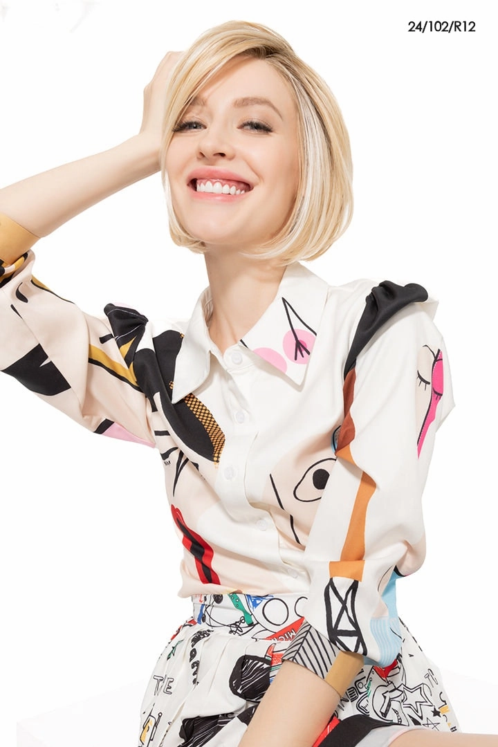 Smooth Cut Bob Wig by TressAllure | Heat Friendly Synthetic Hair | Average Cap