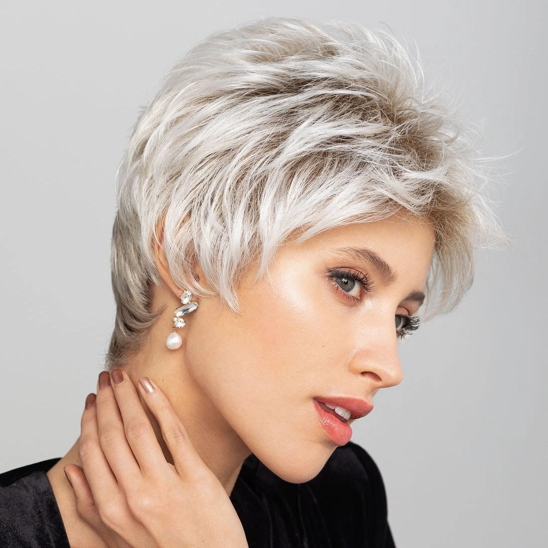 Super Roma Part Mono Mini Lace Front Wig Gisela Mayer Style Book Page Collection